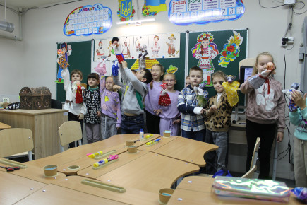 Learning in a shelter: Ukrainian schools adapting to war.