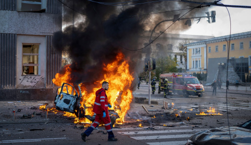 Russian destruction in Ukraine.