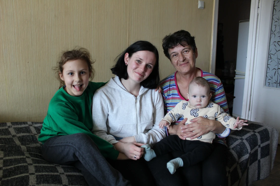 Oksana's family from Kherson
