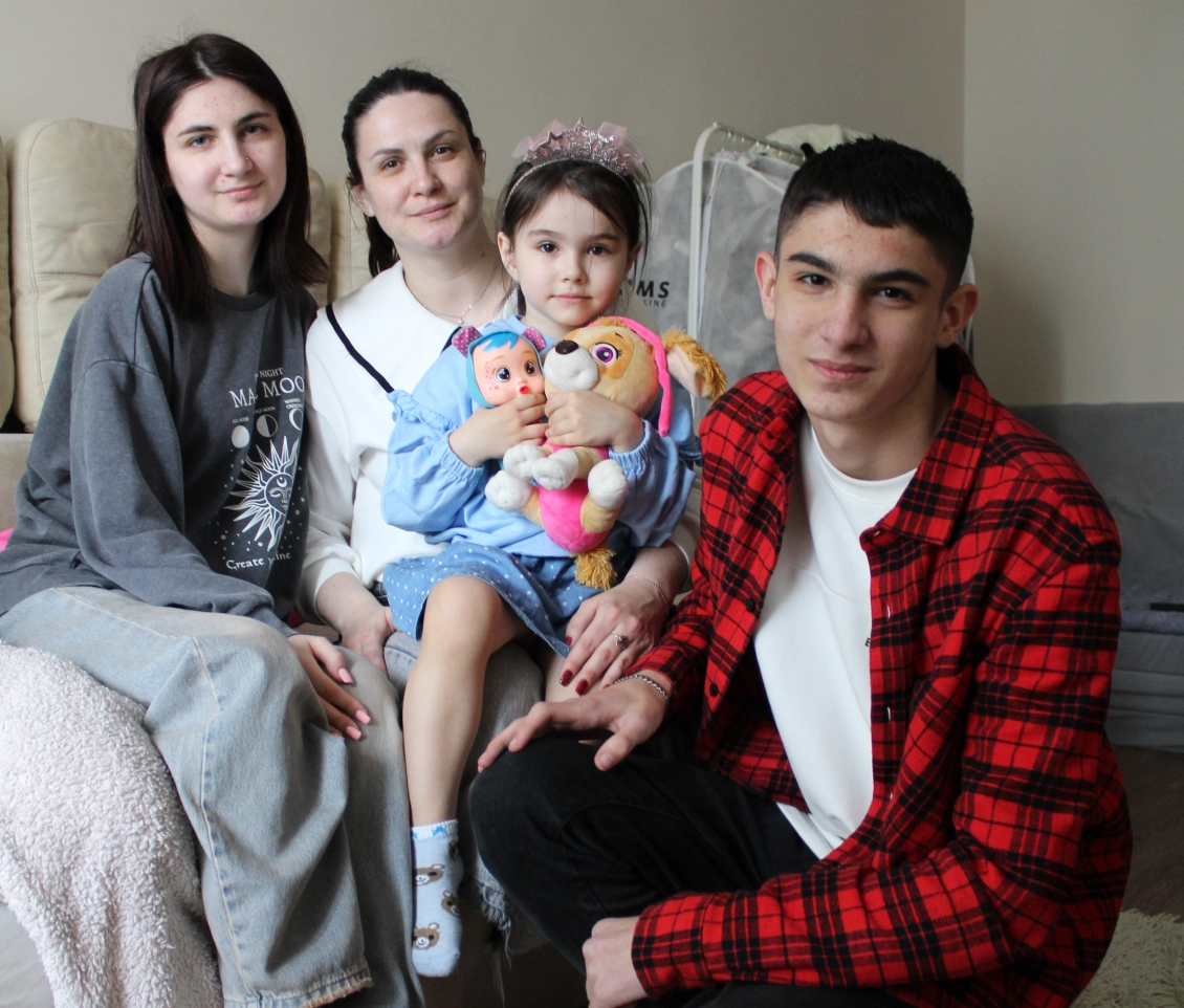 Iryna's family from Donetsk