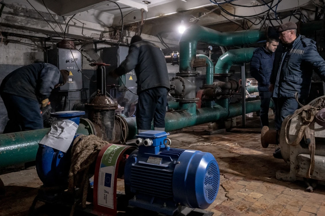 Equipment for the Zelenodolsk water utility in Dnipropetrovsk Oblast, 2023 