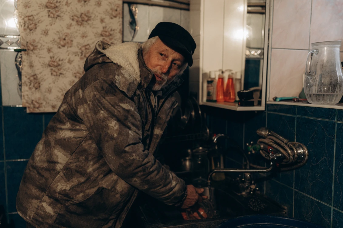 Vasyl used the money to replace shell-damaged equipment and restore the house's water supply.
