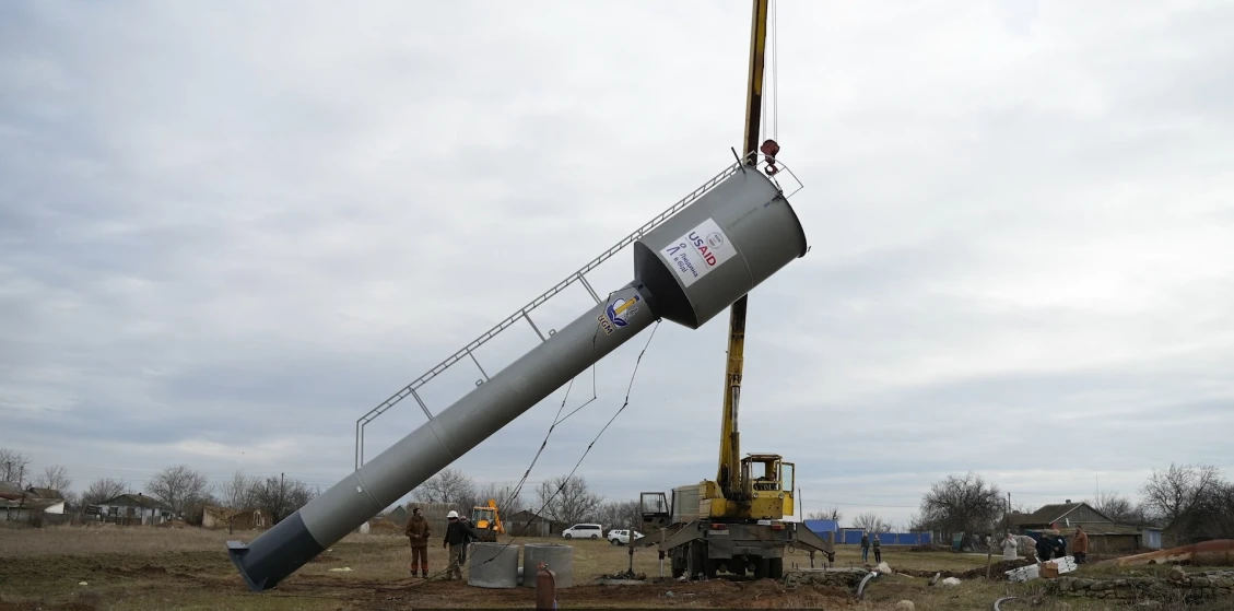 Встановлення башти Рожновського в Миколаївській області 
