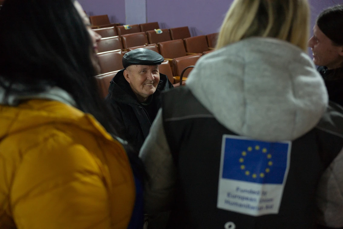 Борис у транзитному центрі міста Павлоград