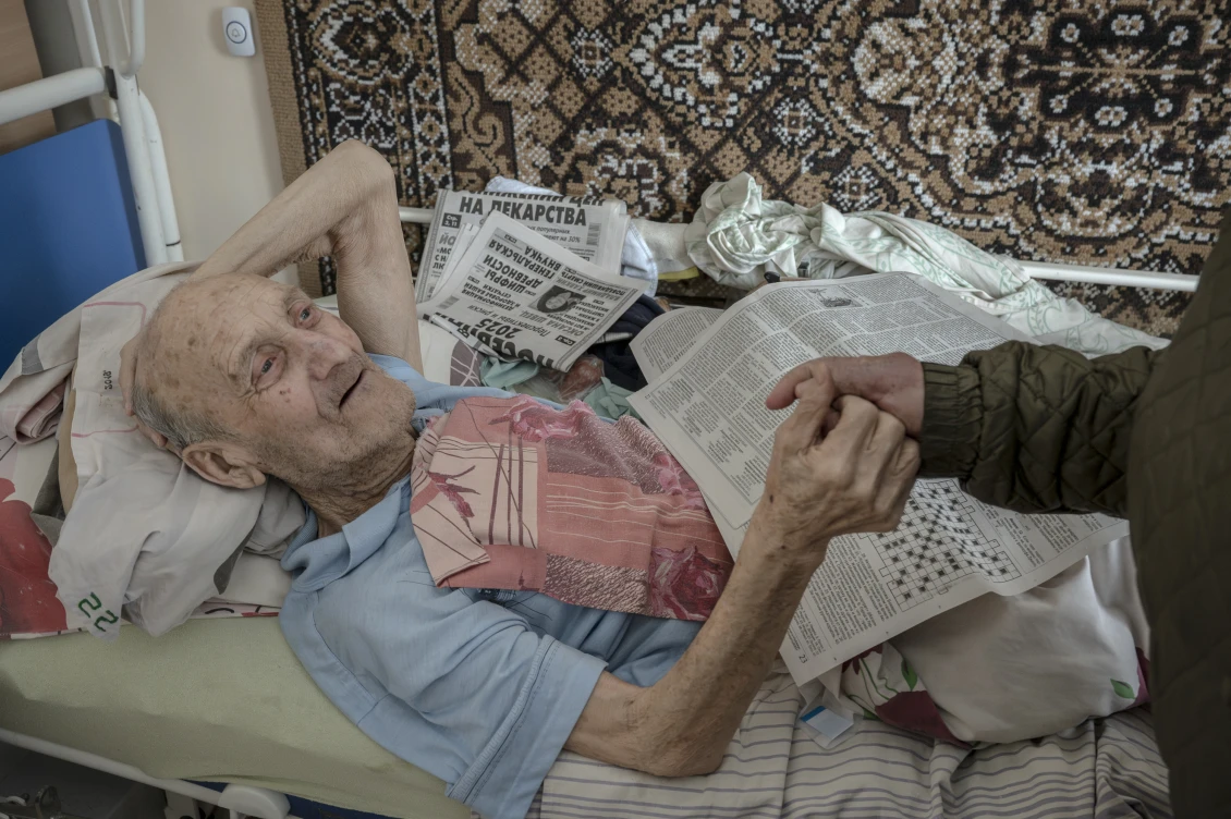 Reading is a favourite pastimes of the centre's residents with limited mobility