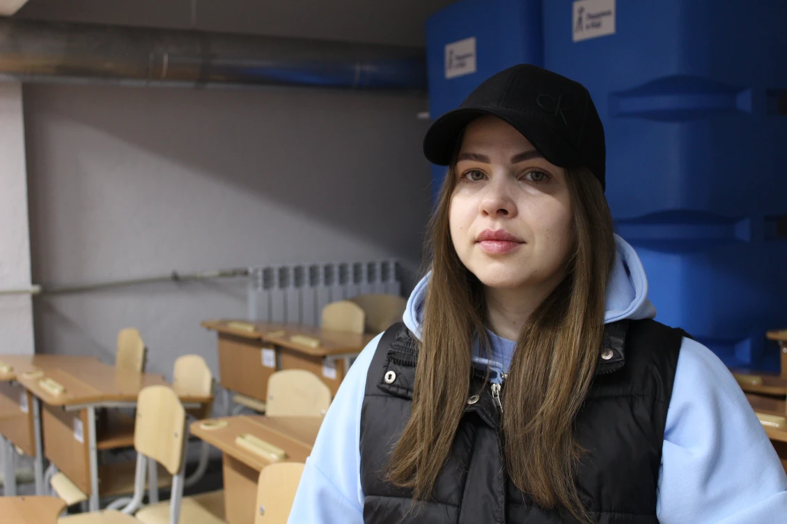 Yulia Babina, a former student of gymnasium No. 42 in Kryvyi Rih