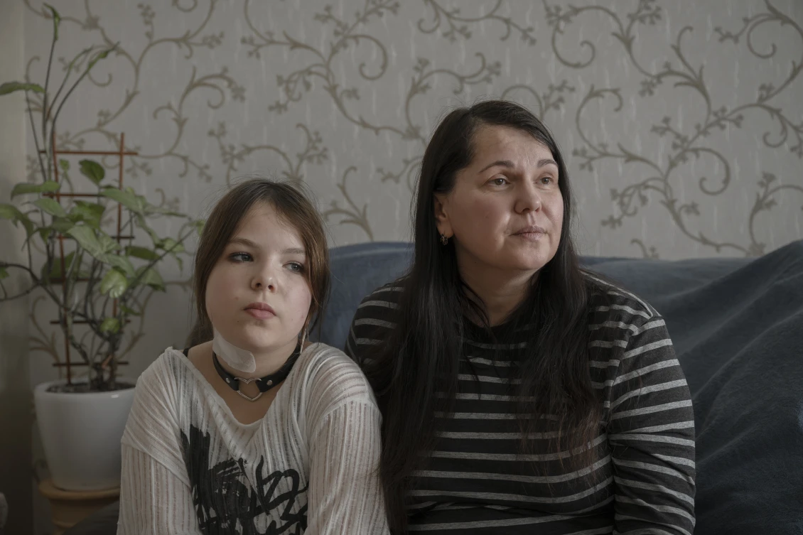 Світлана разом з молодшою дочкою Ганною