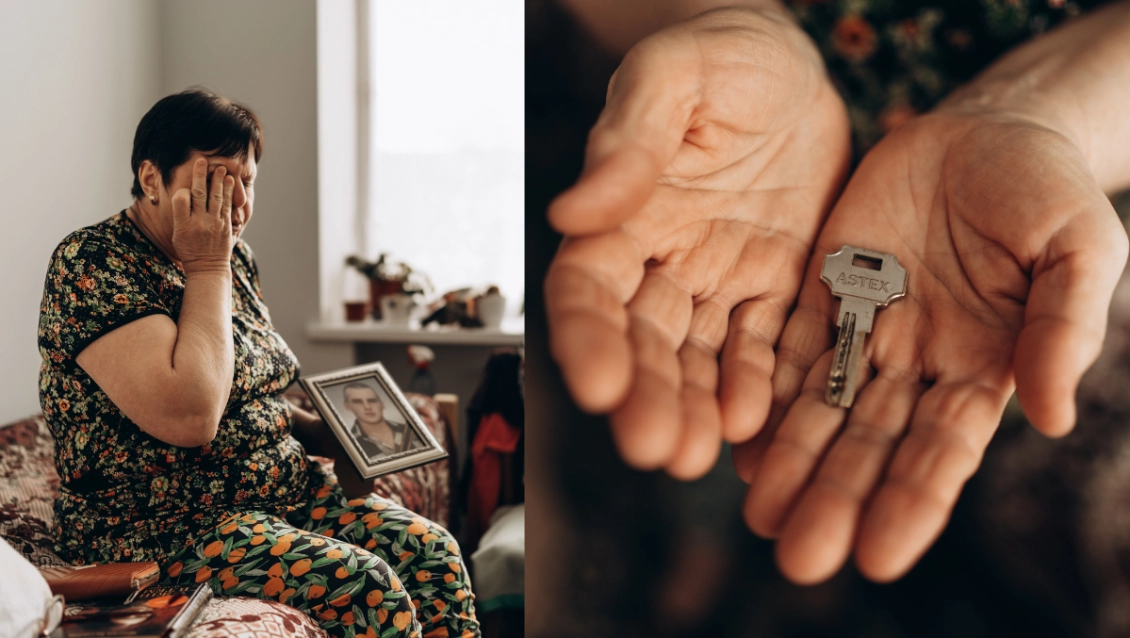 Liudmyla from Kharkiv region, who has not seen her home for four years